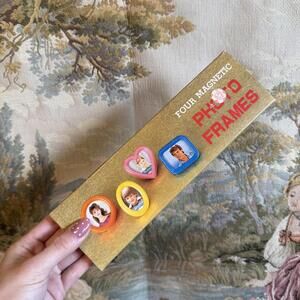 Vintage Plastic Mini Magnet Photo Frames